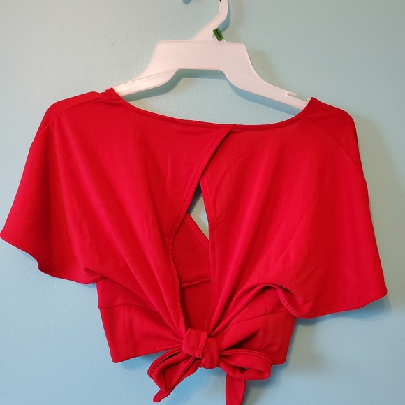 Red Crop Top - Picture 2 of 2